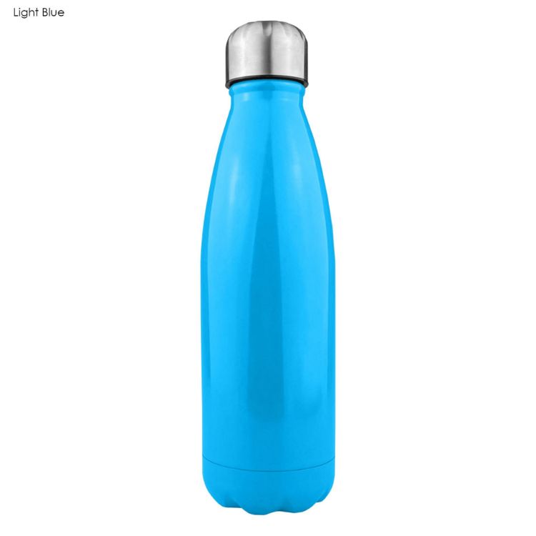 Picture of Komo Shiny Stainless Steel Drink Bottle Single Wall