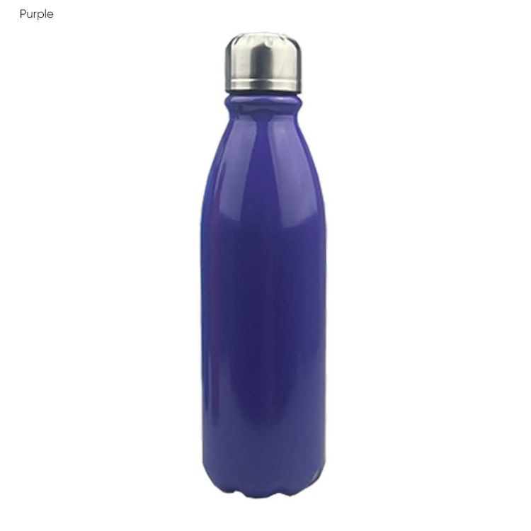 Picture of Komo Shiny Aluminium Drink Bottle Single Wall