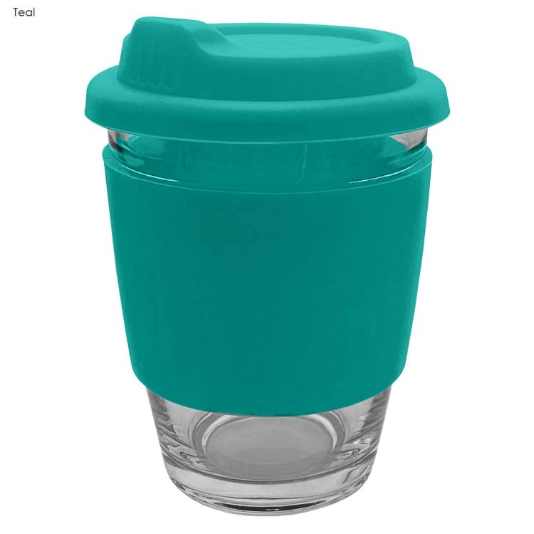 Picture of Carlo Glass Coffee Cup – Silicone