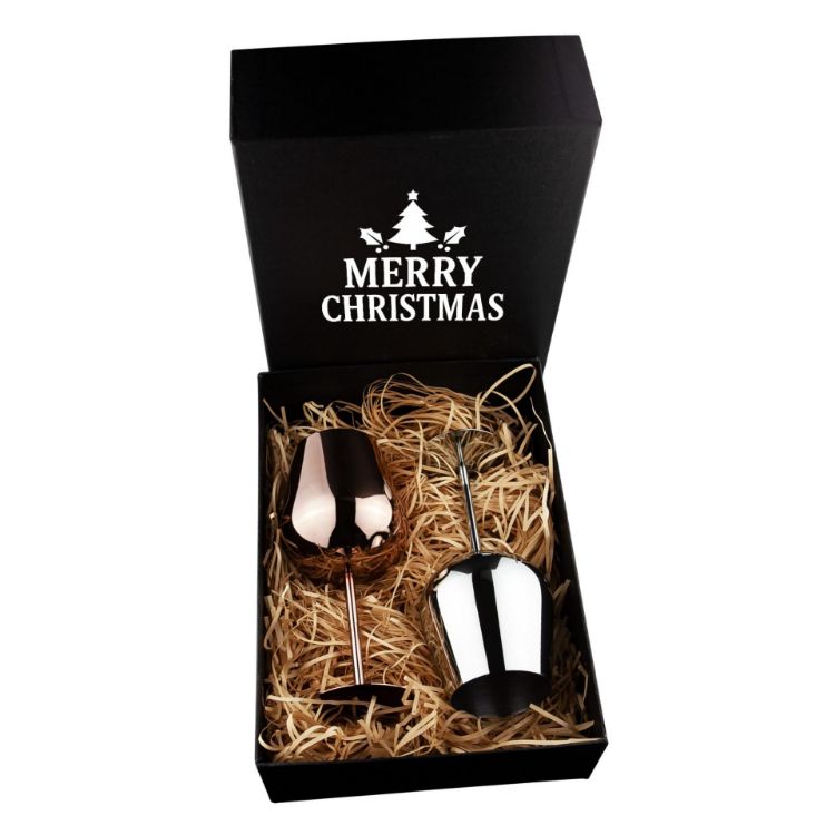 Picture of Bula Vinaka Stainless Steel Wine Glass Gift Set