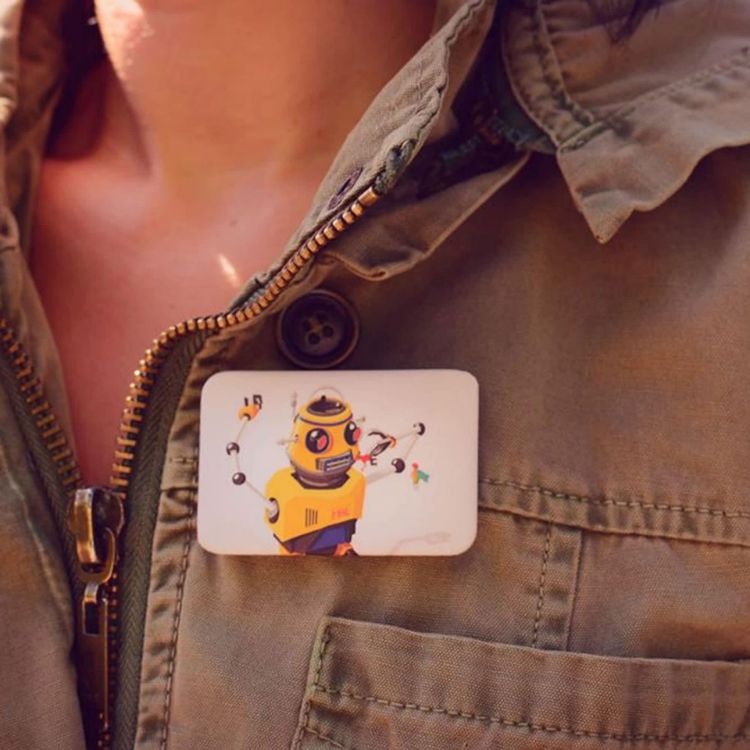 Picture of Button Badge Rectangle