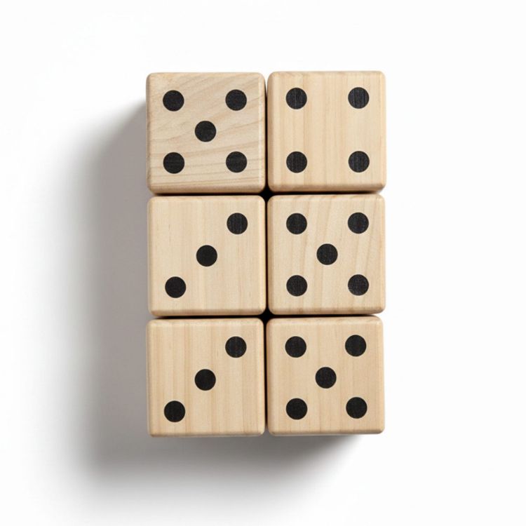 Picture of Wooden Yard Dice set