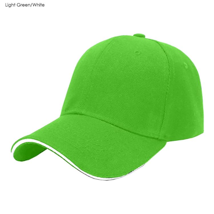 Picture of Const 6 Panel Cotton Sandwich Cap