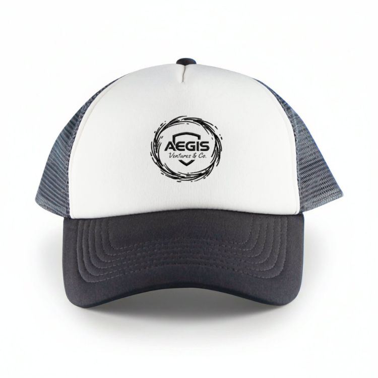 Picture of White Front 5 Panel Trucker Mesh Cap
