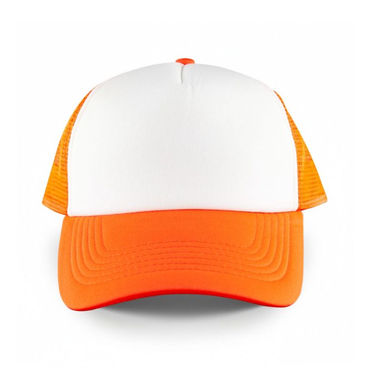 Picture of White Front 5 Panel Trucker Mesh Cap