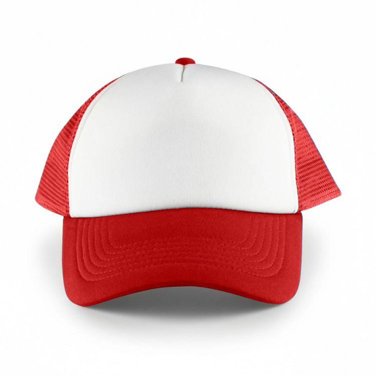 Picture of White Front 5 Panel Trucker Mesh Cap