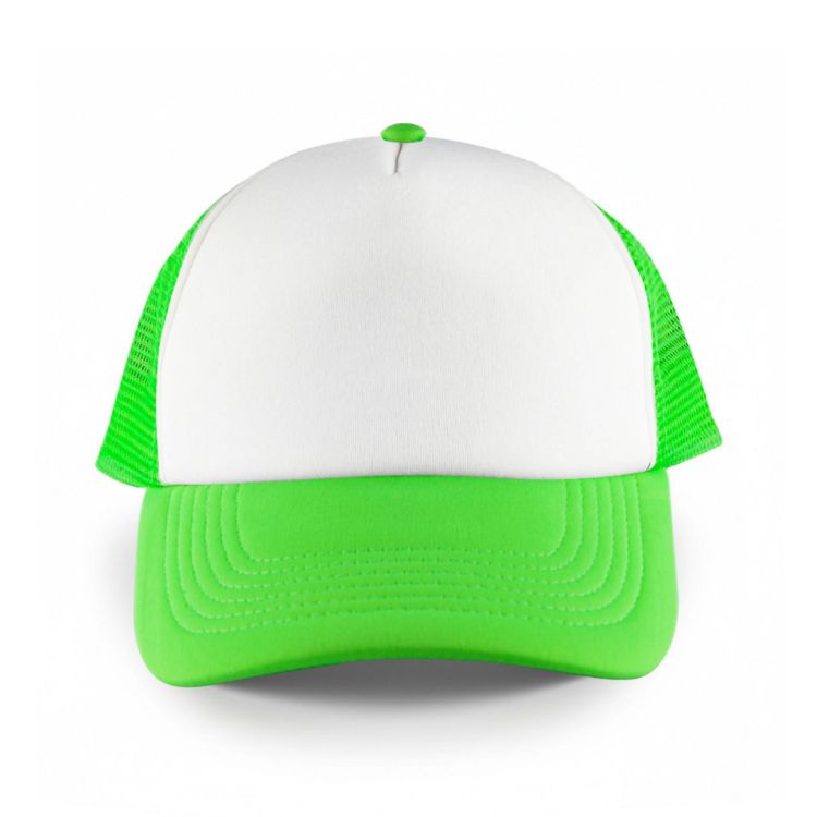 Picture of White Front 5 Panel Trucker Mesh Cap