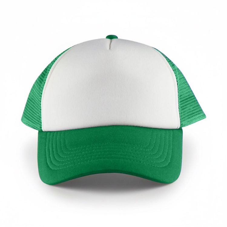 Picture of White Front 5 Panel Trucker Mesh Cap