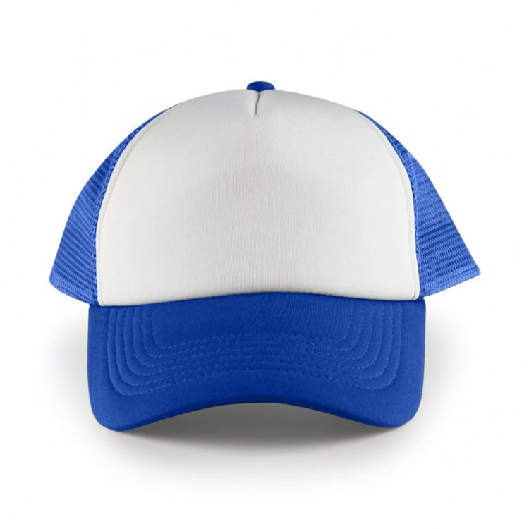 Picture of White Front 5 Panel Trucker Mesh Cap
