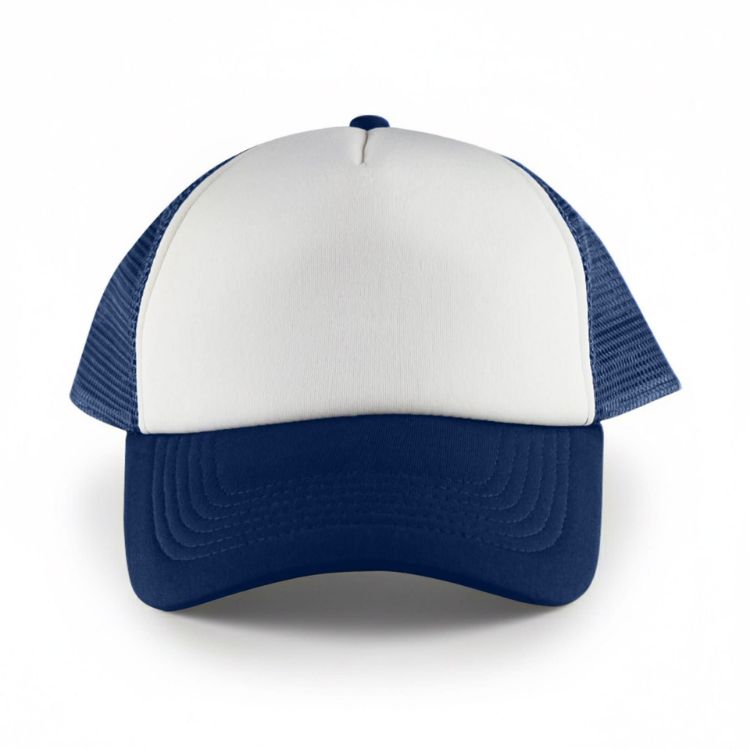 Picture of White Front 5 Panel Trucker Mesh Cap