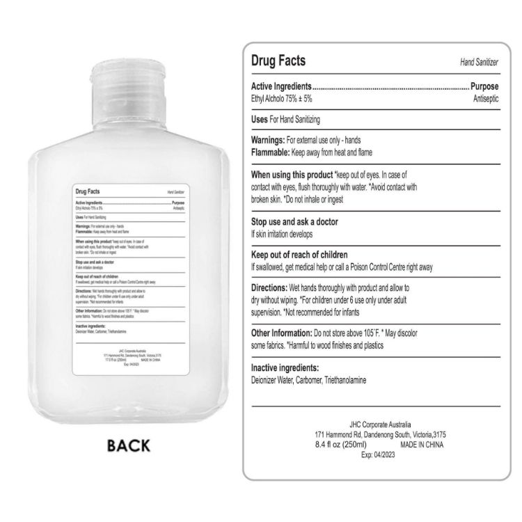 Picture of 250ml Hand Sanitiser Gel 75% Alcohol