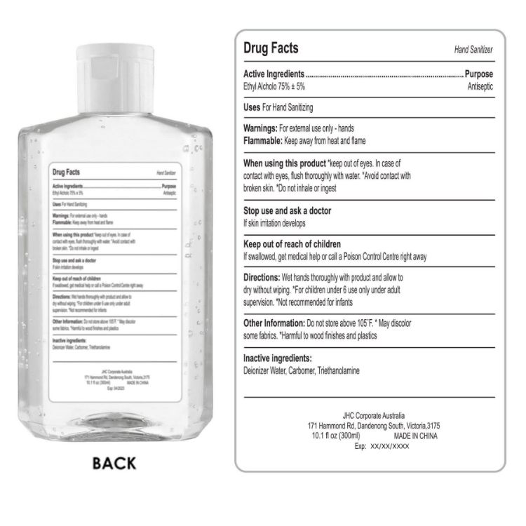 Picture of 300ml Hand Sanitiser Gel 75% Alcohol