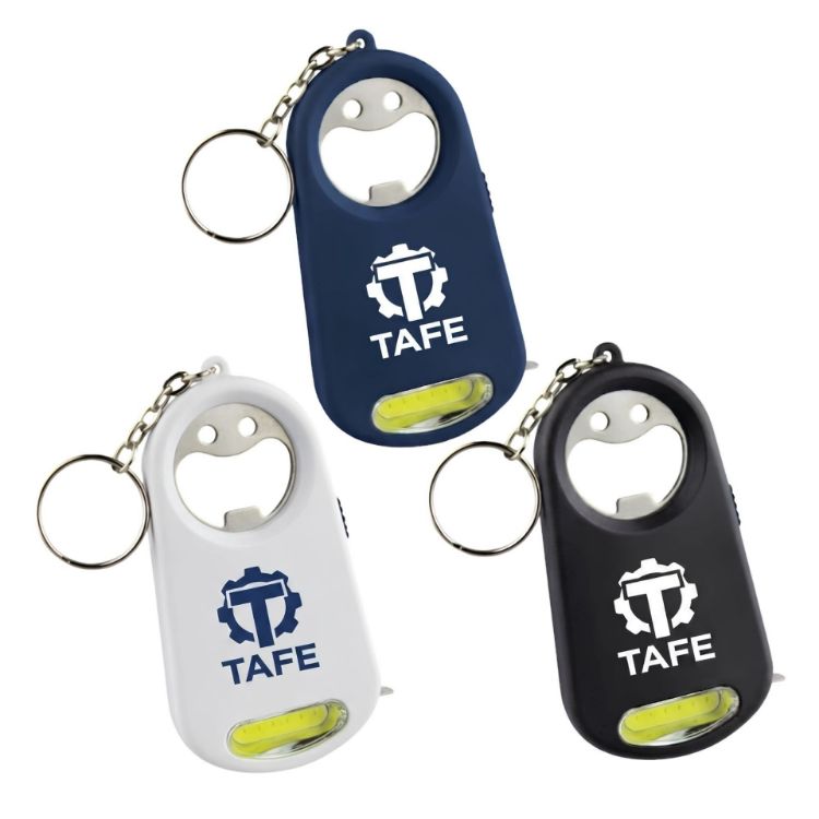 Picture of Smily Torch Tape Bottle Opener Key Ring