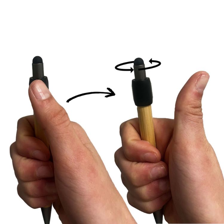 Picture of Fidget Spinner Bamboo Stylus Pen