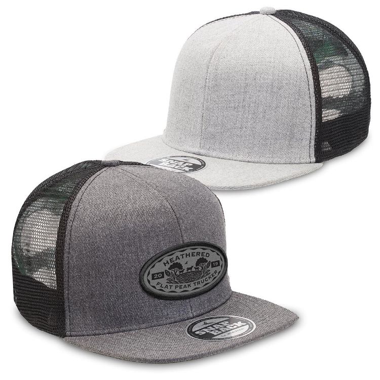 Picture of Heathered Flat Peak Trucker