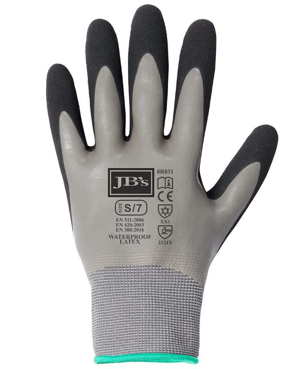 Picture of JB's Waterproof Dbl Latex Coated Glove 5 Pk