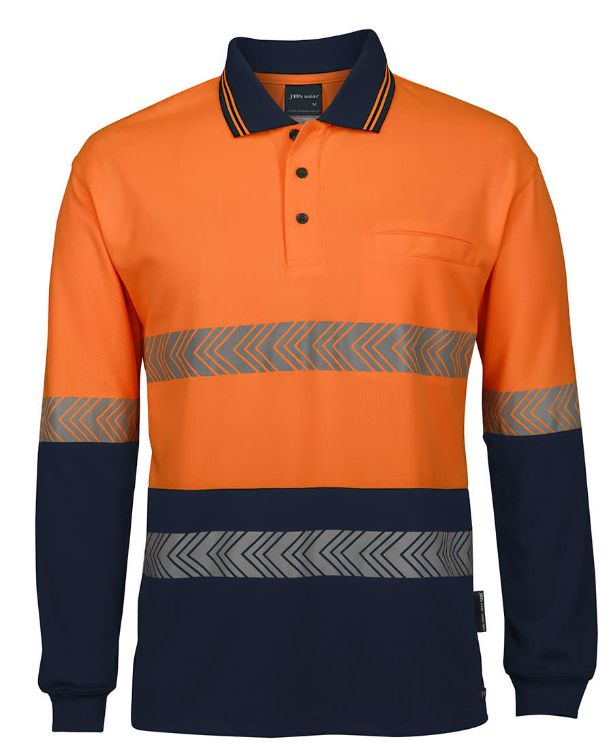 Picture of JB's Hv L/S Segmented Tape Polo
