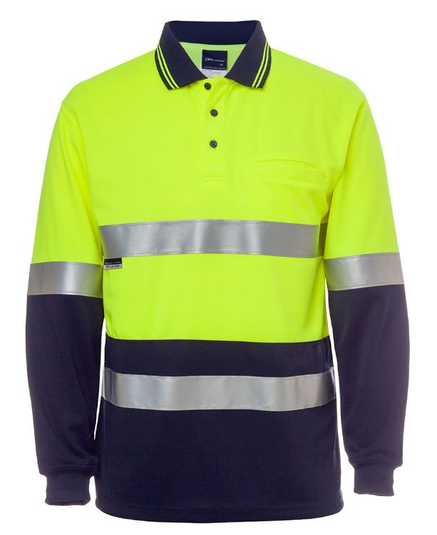 Picture of JB's Hv L/S (D+N) Cotton Back Polo