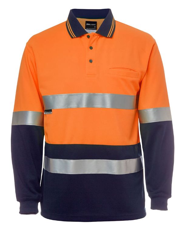 Picture of JB's Hv L/S (D+N) Cotton Back Polo