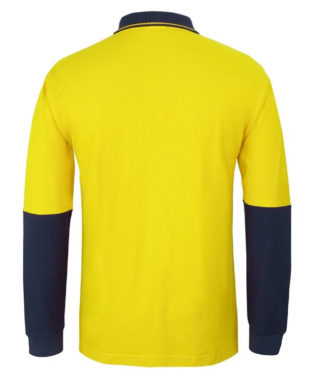 Picture of JB's Hv L/S Cotton Pique Trad Polo