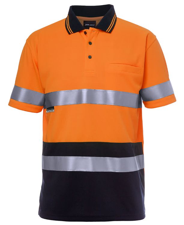 Picture of JB's Hv S/S Non Cuff (D+N) Trad Polo