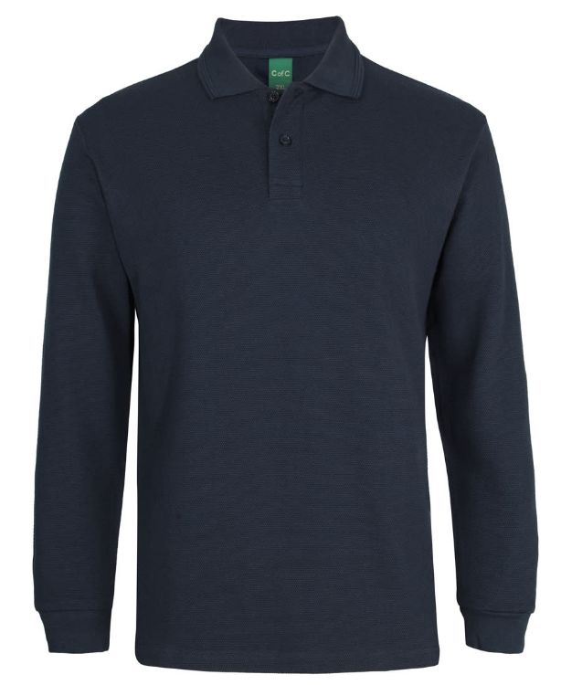 Picture of C of C L/S 320 G Popcorn Cotton Polo
