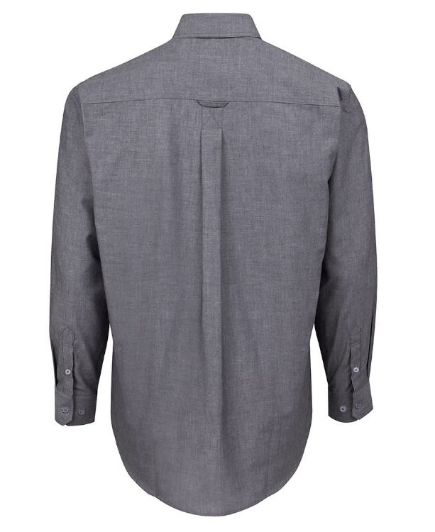 Picture of JB's L/S Fine Chambray Shirt Lt Blue