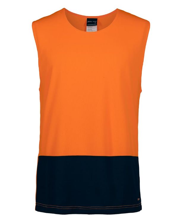 Picture of JB's Hv Muscle Top Lime/Navy