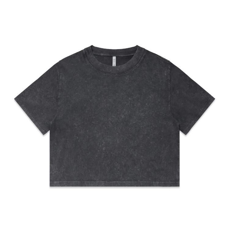 Picture of Wo's Stone Wash Heavy Crop Tee
