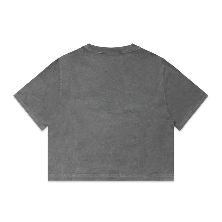 Picture of Wo's Stone Wash Heavy Crop Tee