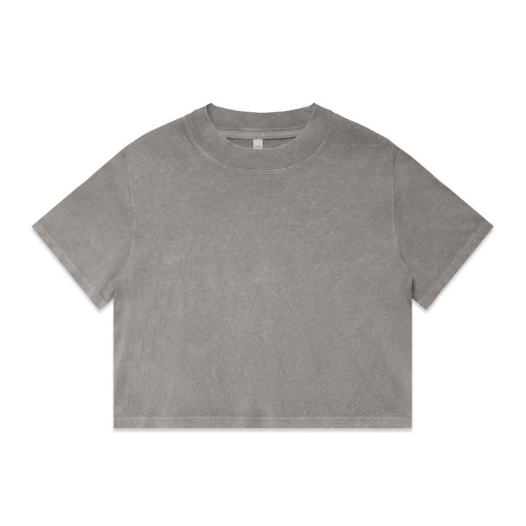 Picture of Wo's Stone Wash Heavy Crop Tee