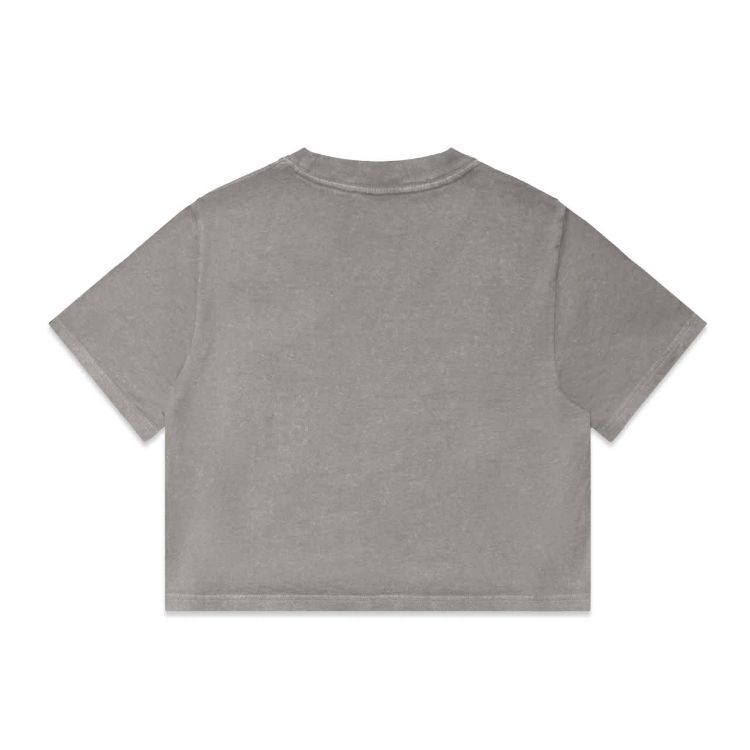 Picture of Wo's Stone Wash Heavy Crop Tee