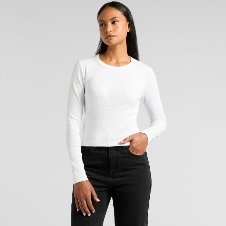 Picture of Wo's Organic Rib L/S Tee