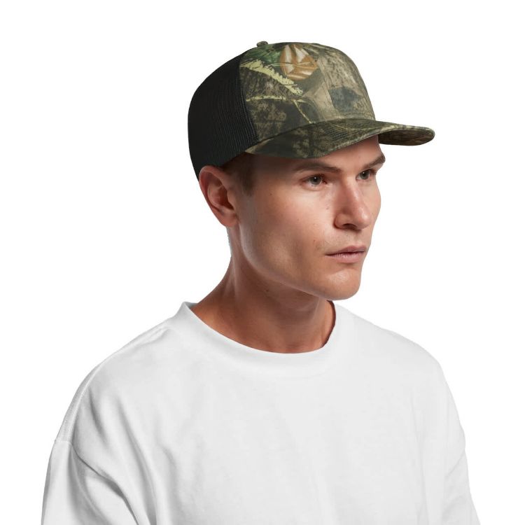Picture of Mesh Contrast Camo Cap