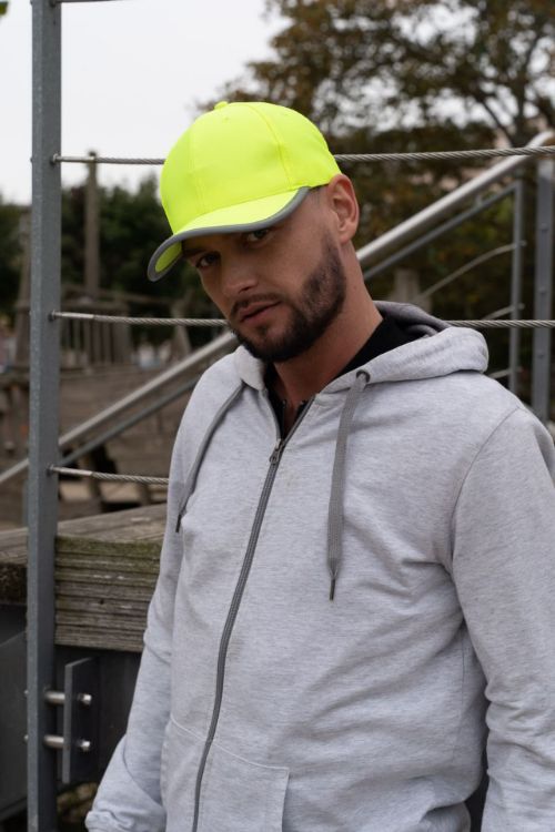 Picture of Luminescent Safety Cap with Reflective Trim