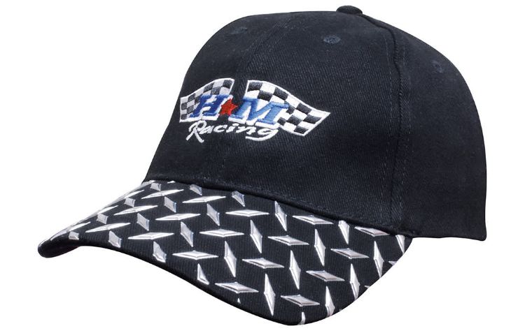 Picture of Brushed Heavy Cotton with Checker Plate on Peak