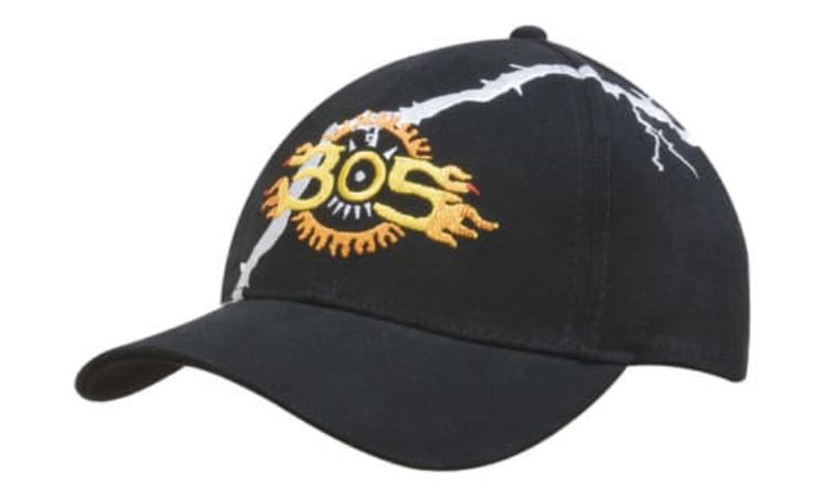 Picture of Brushed Heavy Cotton with Lightening Bolt Embroidery