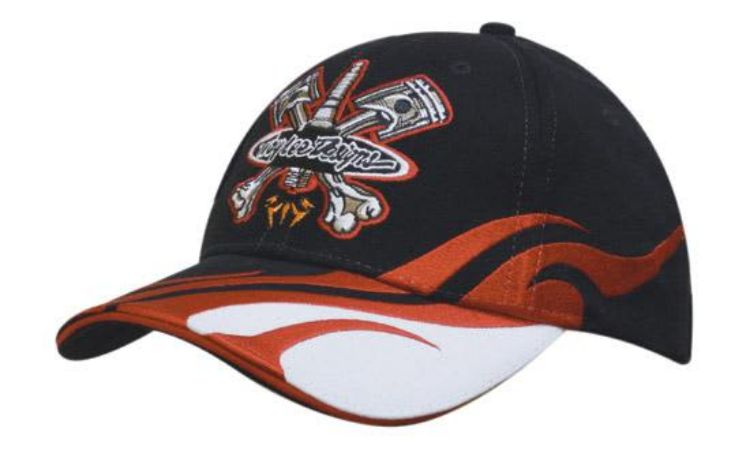 Picture of Brushed Heavy Cotton with Blaze Embroidery on Peak and Side