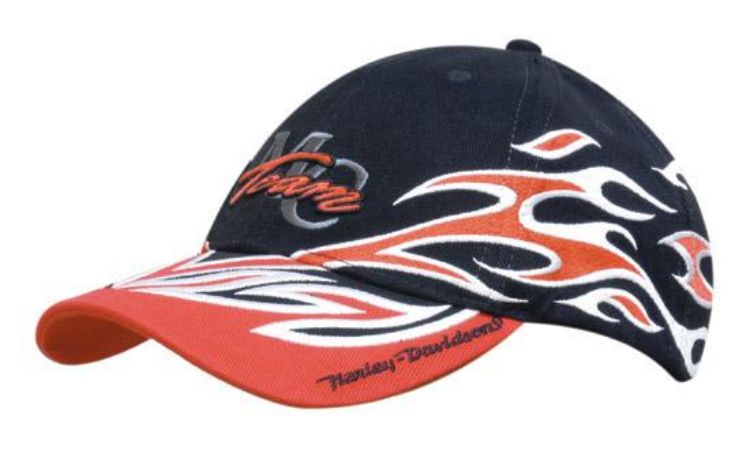 Picture of Brushed Heavy Cotton with Flame Embroidery