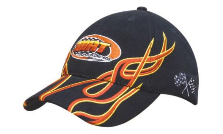 Picture of Brushed Heavy Cotton with Flame Embroidered