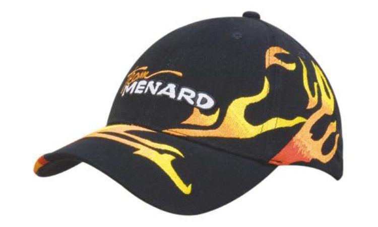Picture of Brushed Heavy Cotton with Allover Flame Embroidery