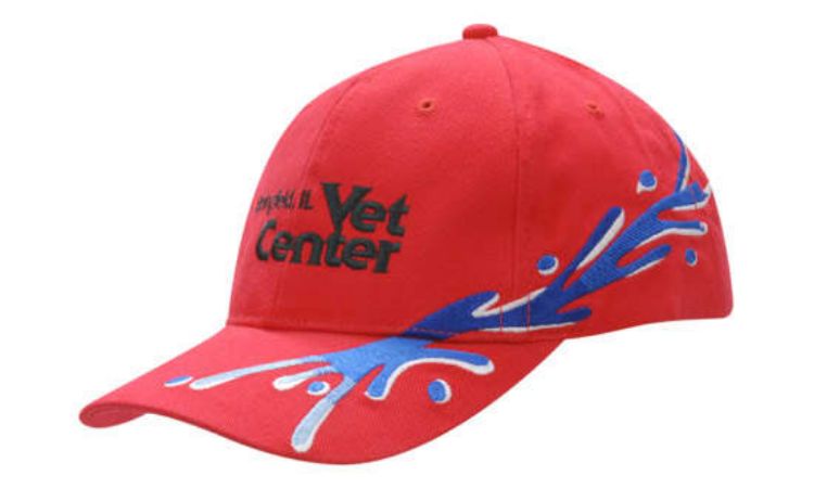 Picture of Brushed Heavy Cotton with Splash Embroidery on Crown & Peak
