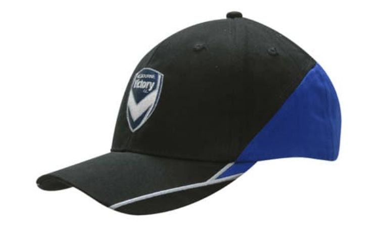 Picture of Brushed Heavy Cotton with Fabric Inserts on Crown & Peak, Embroidered Lines on Peak