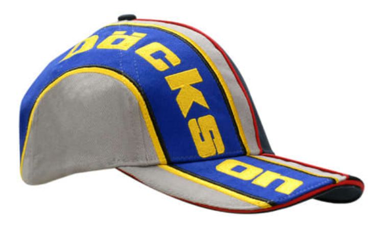 Picture of Brushed Heavy Cotton with Sandwich Trim & Fabric Inserts/Embroidered Lines on Crown & Peak