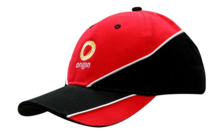Picture of Brushed Heavy Cotton with Fabric Inserts/Piping on Crown & Peak