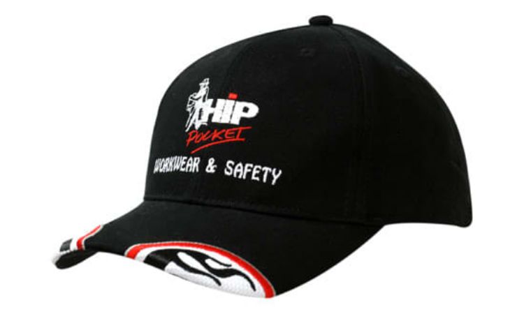 Picture of Brushed Heavy Cotton with Mesh Inserts & Embroidery on Peak