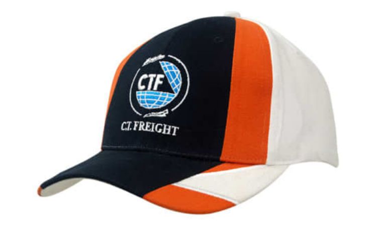 Picture of Brushed Heavy Cotton with Fabric Inserts on Crown & Peak, Embroidered Lines on Peak