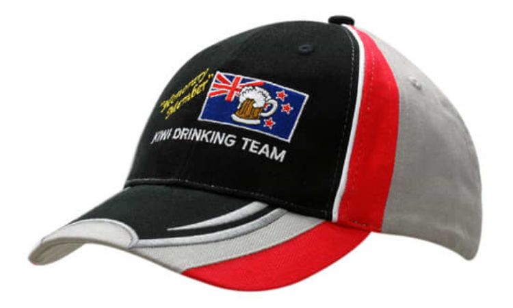 Picture of Brushed Heavy Cotton with Inserts/Piping on Crown & Inserts/Embroidery on Peak