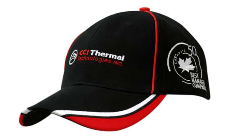 Picture of Brushed Heavy Cotton with Crown Piping & Peak Trim/Embroidery