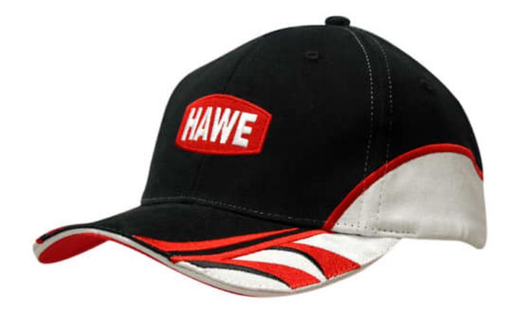 Picture of Brushed Heavy Cotton with Sandwich Trim and Crown/Peak Inserts & Embroidery
